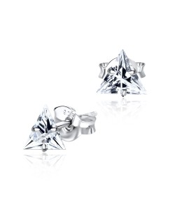 Stud Earring Triangle CZ ECS-02-5